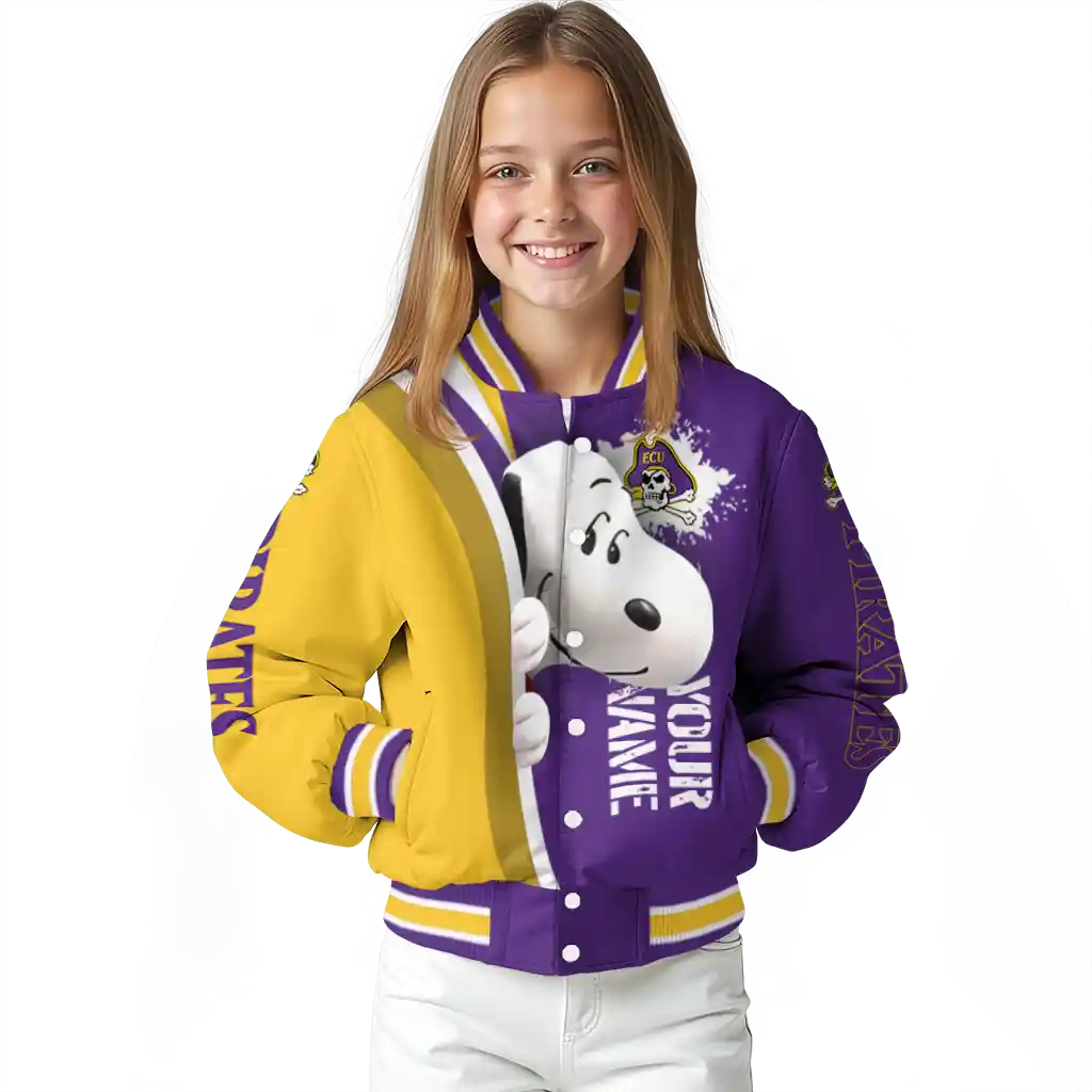 customized east carolina pirates snoopy head purple varsity jacket top rated customized east carolina pirates snoopy head purple varsity jacket top rated