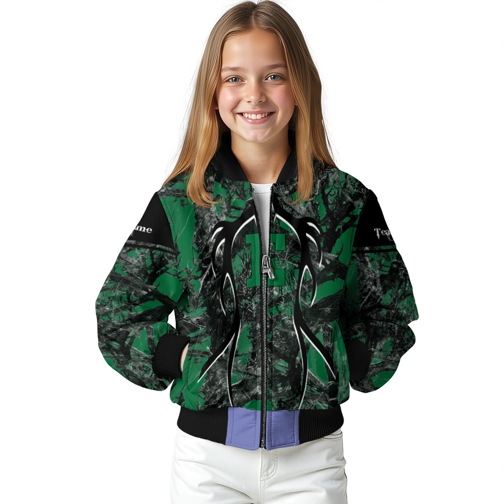customized eastern michigan eagles antlers motif green black bomber jacket top rated customized eastern michigan eagles antlers motif green black bomber jacket top rated
