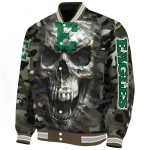 customized eastern michigan eagles camouflage skull camouflage varsity jacket best selling