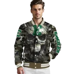 customized eastern michigan eagles camouflage skull camouflage varsity jacket best selling