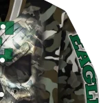 customized eastern michigan eagles camouflage skull camouflage varsity jacket best selling