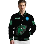 customized eastern michigan eagles claw shred black varsity jacket best selling
