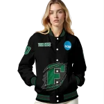 customized eastern michigan eagles claw shred black varsity jacket best selling