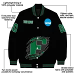 customized eastern michigan eagles claw shred black varsity jacket best selling
