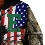 customized eastern michigan eagles patriot deer camouflage bomber jacket best selling