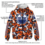 customized edmonton oilers camouflage mashup blue windbreaker jacket best selling