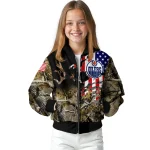 customized edmonton oilers patriot deer camouflage bomber jacket best selling