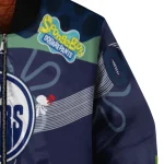 customized edmonton oilers spongebob playtime blue bomber jacket best selling
