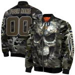 customized fiu panthers camouflage skull camouflage bomber jacket best selling