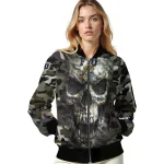 customized fiu panthers camouflage skull camouflage bomber jacket best selling