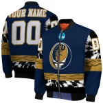 customized fiu panthers circle skull blue black bomber jacket best selling