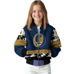 customized fiu panthers circle skull blue black bomber jacket best selling