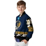 customized fiu panthers circle skull blue black bomber jacket best selling