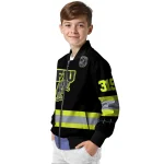 customized fiu panthers heartbeat accent black green bomber jacket best selling