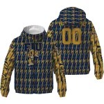 customized fiu panthers lightning strike grid blue windbreaker jacket best selling