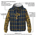 customized fiu panthers lightning strike grid blue windbreaker jacket best selling