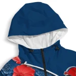 customized florida atlantic owls blossoms helmet blue windbreaker jacket best selling