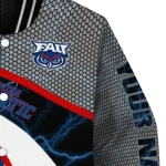 customized florida atlantic owls electric flash blue varsity jacket best selling