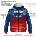 customized florida atlantic owls pattern layers blue windbreaker jacket best selling
