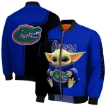 customized florida gators adorable yoda blue black bomber jacket best selling