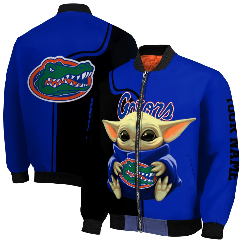 customized florida gators adorable yoda blue black bomber jacket best selling customized florida gators adorable yoda blue black bomber jacket best selling
