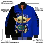 customized florida gators adorable yoda blue black bomber jacket best selling