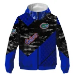 customized florida gators arrow matrix blue black windbreaker jacket best selling