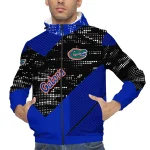 customized florida gators arrow matrix blue black windbreaker jacket best selling