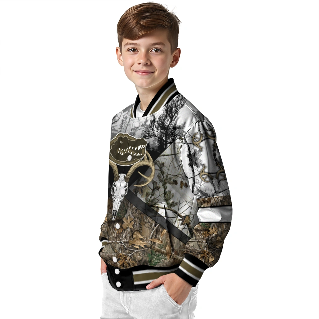 customized florida gators deer skull camouflage white varsity jacket trendy customized florida gators deer skull camouflage white varsity jacket trendy