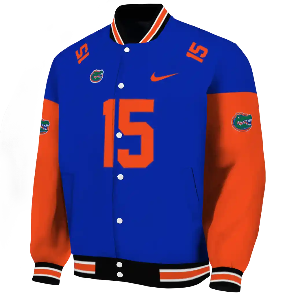 customized florida gators team patch blue varsity jacket best selling customized florida gators team patch blue varsity jacket best selling