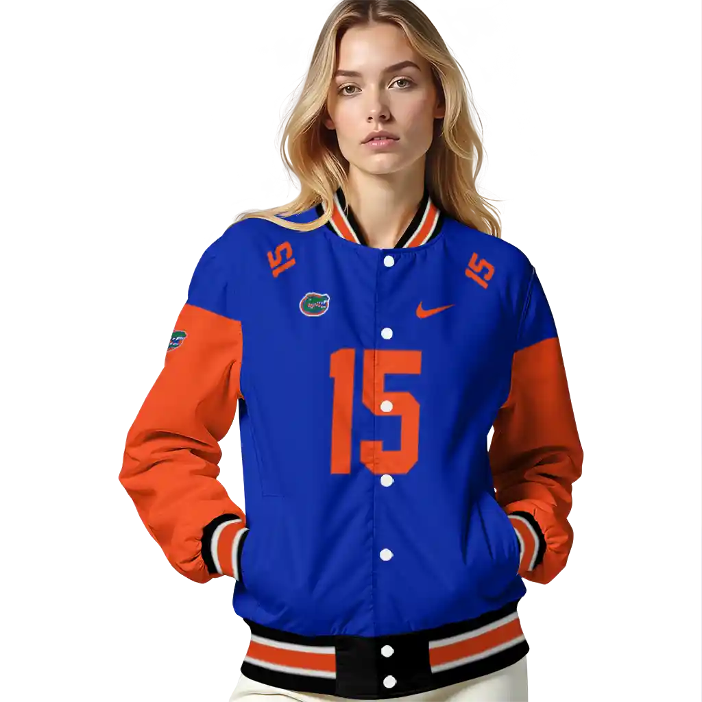 customized florida gators team patch blue varsity jacket latest model customized florida gators team patch blue varsity jacket latest model