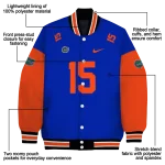customized florida gators team patch blue varsity jacket best selling