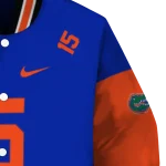 customized florida gators team patch blue varsity jacket best selling
