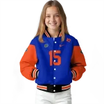 customized florida gators team patch blue varsity jacket best selling