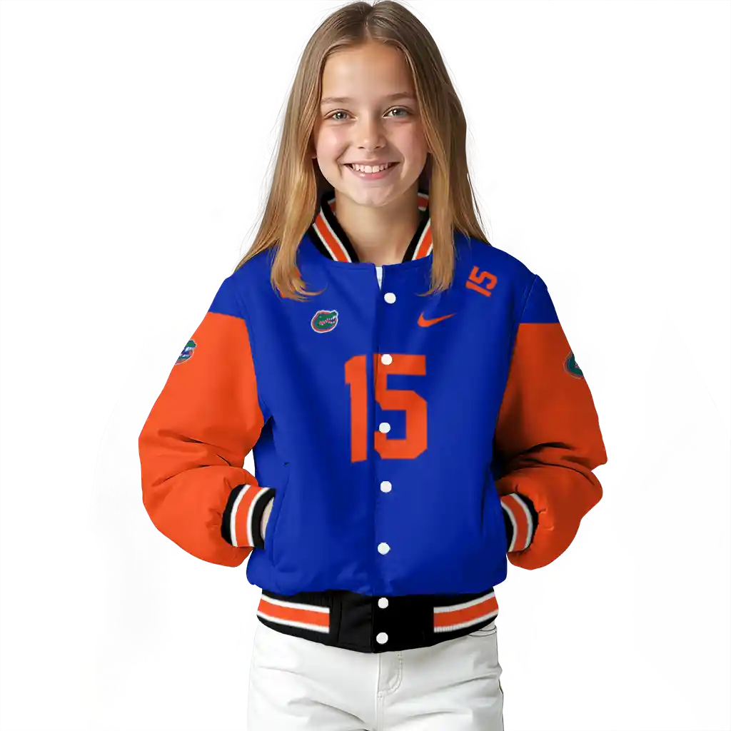 customized florida gators team patch blue varsity jacket top rated customized florida gators team patch blue varsity jacket top rated