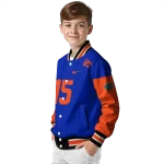 customized florida gators team patch blue varsity jacket best selling