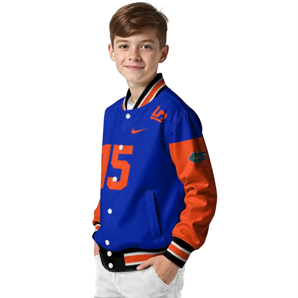 customized florida gators team patch blue varsity jacket trendy customized florida gators team patch blue varsity jacket trendy