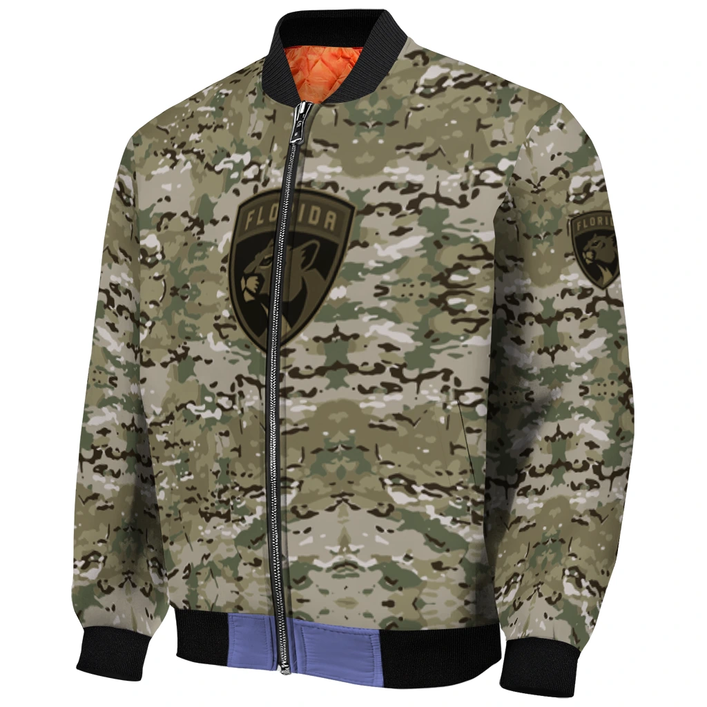 customized florida panthers camouflage abstract camouflage bomber jacket fashion forward customized florida panthers camouflage abstract camouflage bomber jacket fashion forward