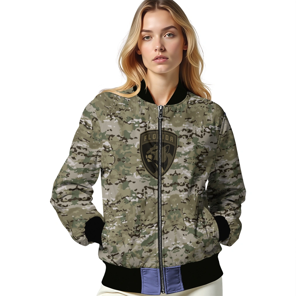 customized florida panthers camouflage abstract camouflage bomber jacket latest model customized florida panthers camouflage abstract camouflage bomber jacket latest model