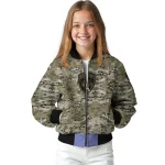 customized florida panthers camouflage abstract camouflage bomber jacket best selling
