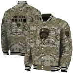 customized florida panthers camouflage abstract camouflage varsity jacket best selling