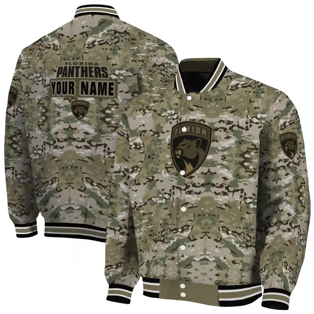 customized florida panthers camouflage abstract camouflage varsity jacket fashion forward customized florida panthers camouflage abstract camouflage varsity jacket fashion forward