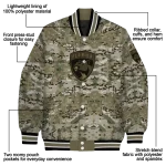 customized florida panthers camouflage abstract camouflage varsity jacket best selling