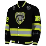customized florida panthers heartbeat accent black green varsity jacket best selling
