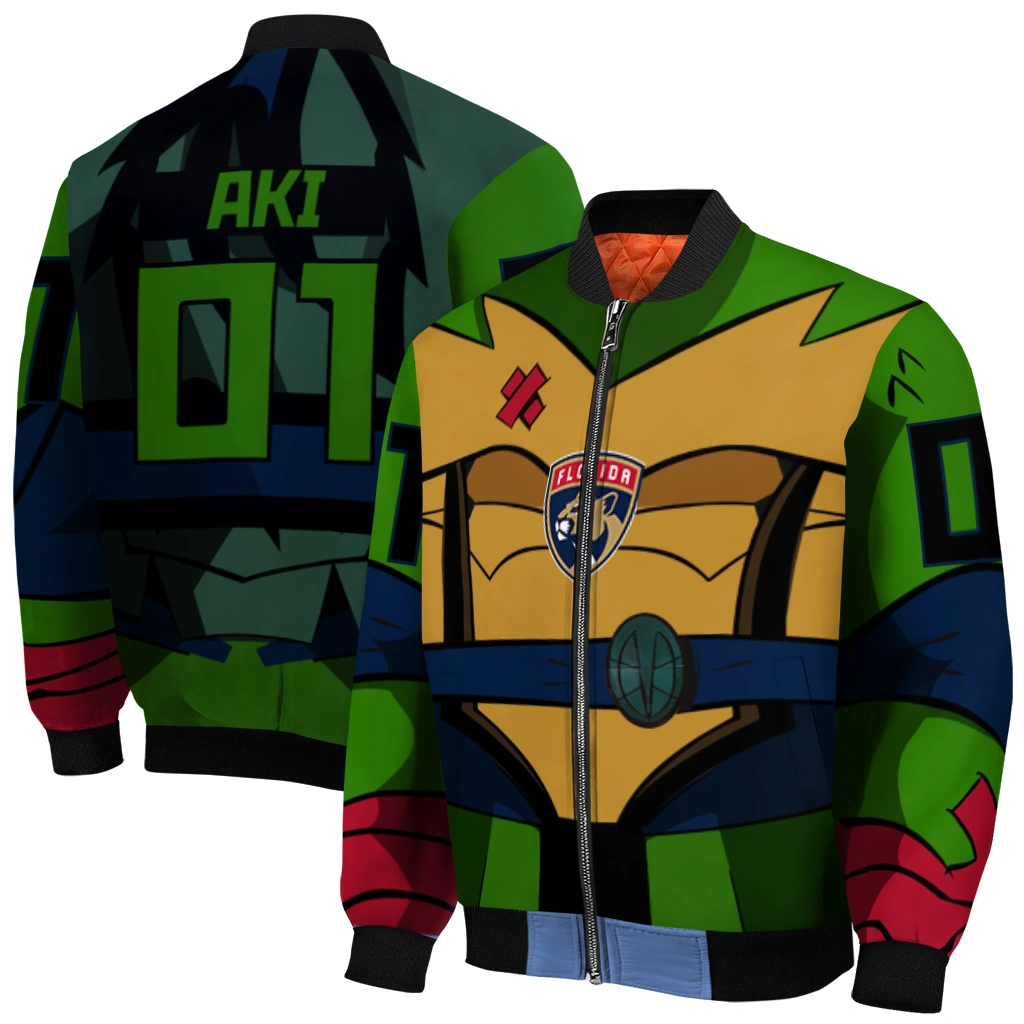 customized florida panthers turtle armor bomber jacket best selling customized florida panthers turtle armor bomber jacket best selling