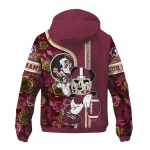 customized florida state seminoles football micky mouse garnet windbreaker jacket best selling