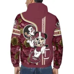 customized florida state seminoles football micky mouse garnet windbreaker jacket best selling
