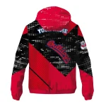 customized fresno state bulldogs arrow matrix red black windbreaker jacket best selling