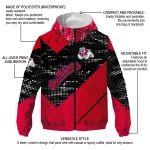customized fresno state bulldogs arrow matrix red black windbreaker jacket best selling