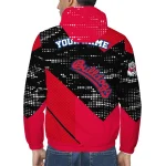 customized fresno state bulldogs arrow matrix red black windbreaker jacket best selling